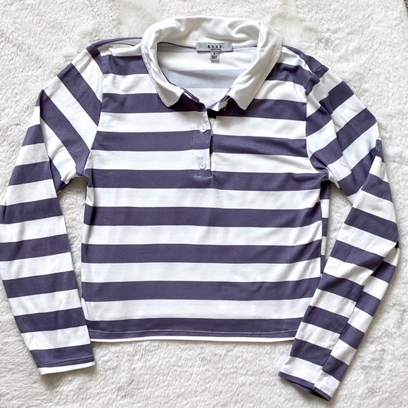 3/$25 Gaze Cropped Rugby Shirt - Picture 5 of 5